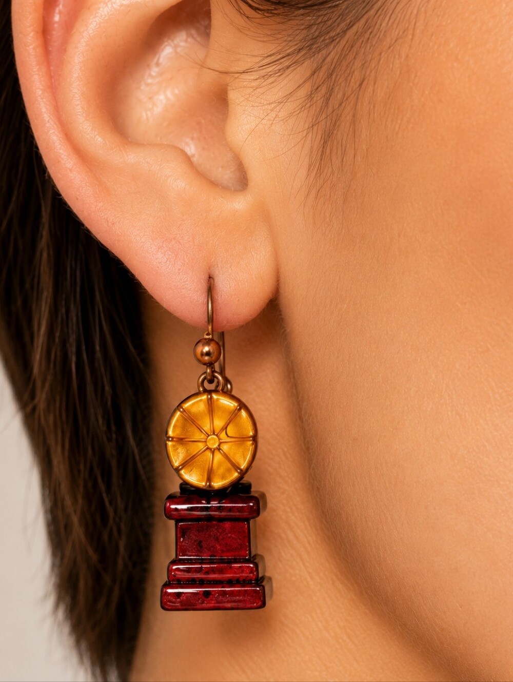 MODCLOTH VINTAGE PHONOGRAPH EARRINGS